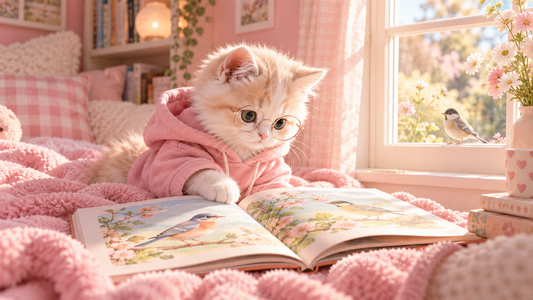 The Little Cat Who Loved to Read